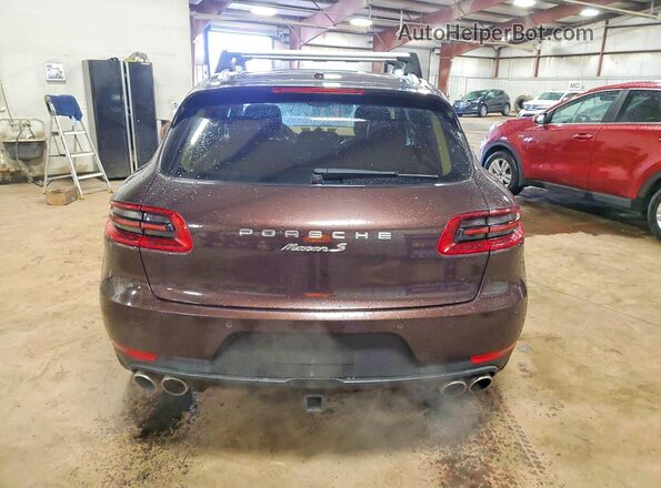 WP1AB2A55GLB52707 2016 PORSCHE MACAN Коричневый Вид салона спереди