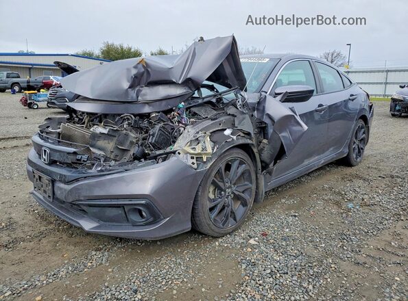 19XFC2E89LE005155 2020 HONDA CIVIC Gray Передня ліва чверть