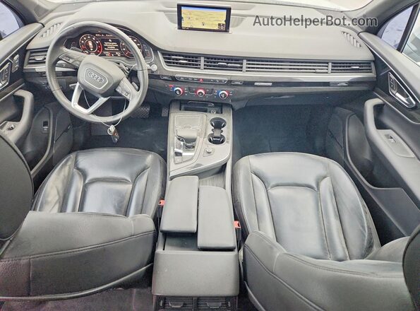 WA1LAAF77JD010033 2018 AUDI Q7 White Widok zestawu wskaźników
