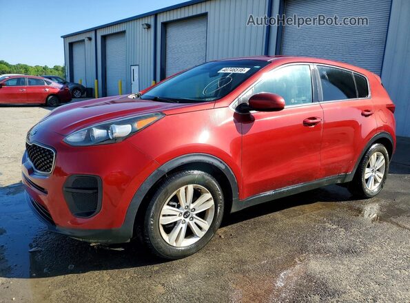 KNDPM3AC5J7474466 2018 KIA SPORTAGE Красный Задняя левая четверть