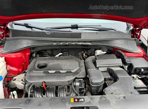 5XYPGDA31JG402759 2018 KIA SORENTO Красный Вид задней части салона