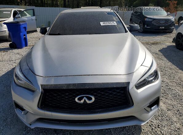 JN1EV7AR2JM436617 2018 INFINITI Q50 Silver Widok z tyłu