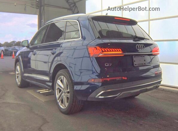 WA1LXBF79ND006740 2022 AUDI Q7 Синий Передняя правая четверть
