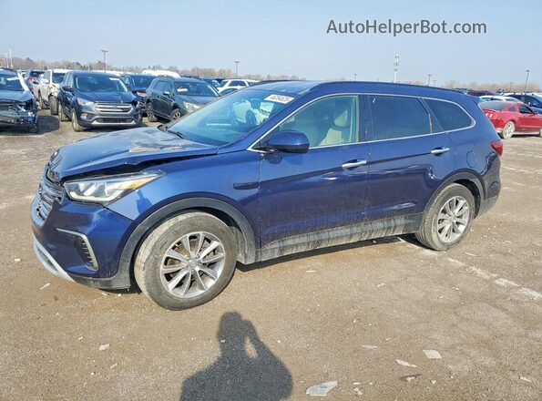 KM8SM4HF2HU222827 2017 HYUNDAI SANTA Blue Tył lewy
