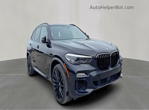 5UXJU2C59KLN67304 2019 BMW X5 Черный Передняя левая четверть