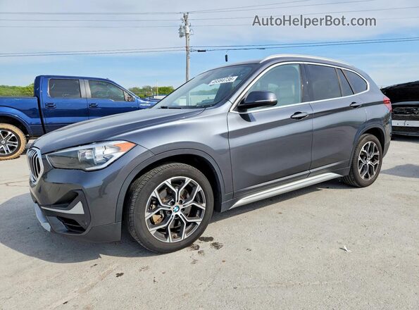 WBXJG9C02M5T03406 2021 BMW X1 Серый Передняя левая четверть