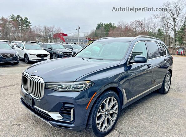 5UXCW2C04L9B20131 2020 BMW X7 Серый Задняя правая четверть