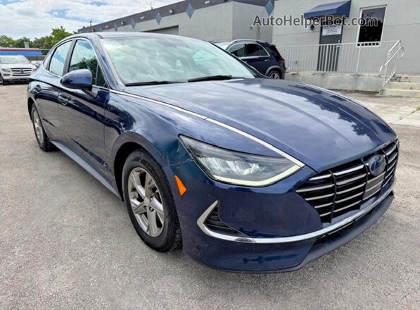 5NPEG4JA4MH074658 2021 HYUNDAI SONATA Blue Vista frontal