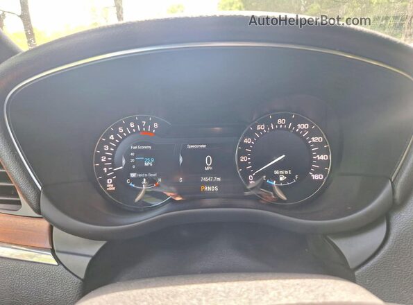 5LMCJ3D90HUL21750 2017 LINCOLN MKC Угольный Вид щитка приборов