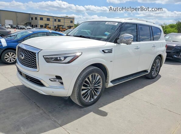 JN8AZ2NE3K9225378 2019 INFINITI QX80 Белый Задняя левая четверть