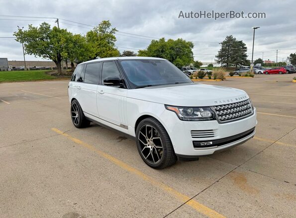 SALGS5FE1HA328485 2017 LAND ROVER RANGE Белый Передняя левая четверть