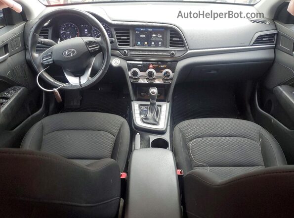 KMHD84LF3KU836121 2019 HYUNDAI ELANTRA Синий Вид панели приборов