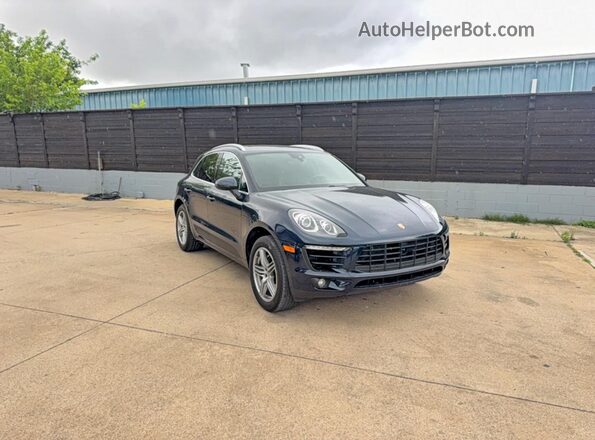 WP1AB2A5XJLB34419 2018 PORSCHE MACAN Синий Передняя левая четверть
