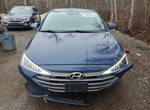 KMHD84LF3KU836121 2019 HYUNDAI ELANTRA Синий Вид спереди
