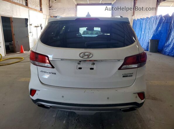 KM8SRDHF0HU170602 2017 HYUNDAI SANTA White Widok wnętrza z przodu