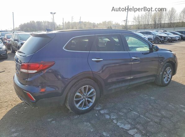 KM8SM4HF2HU222827 2017 HYUNDAI SANTA Blue Przód prawy