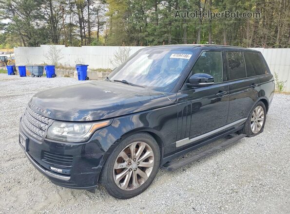 SALGS2KF6GA255660 2016 LAND ROVER RANGE ROVER Черный Передняя левая четверть