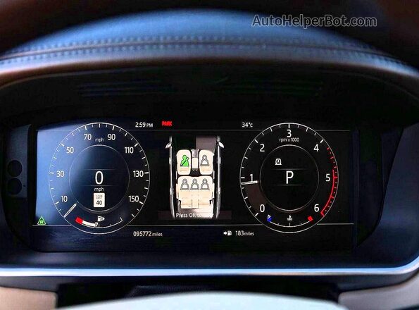 SALGS2RKXJA380798 2018 LAND ROVER RANGE White Vista del cuadro de instrumentos