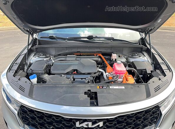KNDRHDLGXR5258767 2024 KIA SORENTO Gray Widok deski rozdzielczej