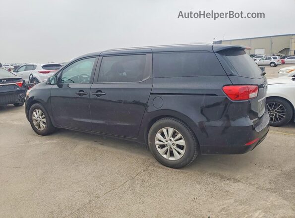 KNDMB5C16H6266029 2017 KIA SEDONA Black Tył prawy