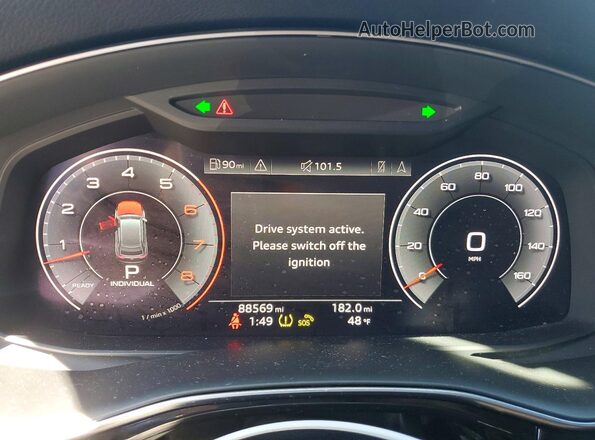 WA1AVAF13KD013598 2019 AUDI Q8 White Widok tylnych siedzeń