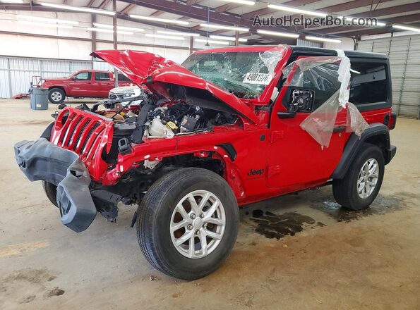 1C4GJXAN9PW636373 2023 JEEP WRANGLER Красный Передняя левая четверть