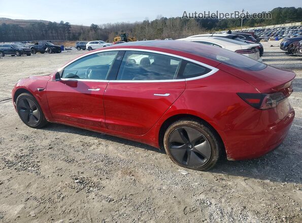 5YJ3E1EA4JF007090 2018 TESLA MODEL Red Tył prawy