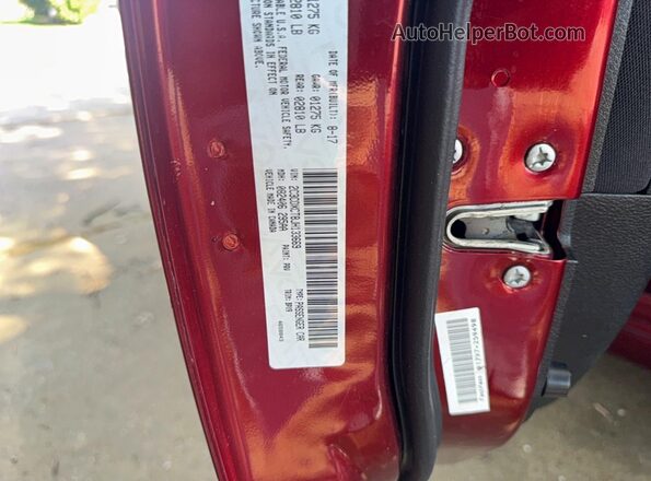 2C3CDXCT8JH133669 2018 DODGE CHARGER Красный Вид задней части салона