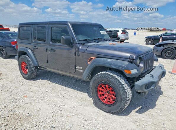 1C4HJXDG0KW612537 2019 JEEP WRANGLER Серый Вид спереди