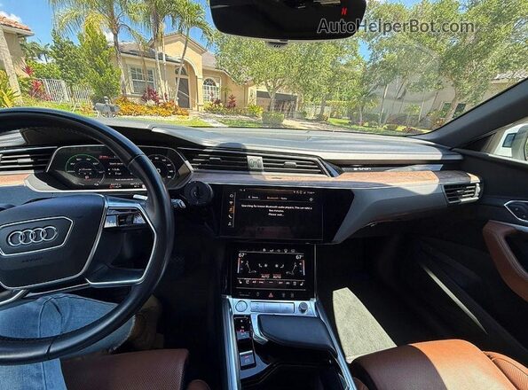 WA1VAAGE9KB023322 2019 AUDI E-TRON Белый Вид задних сидений