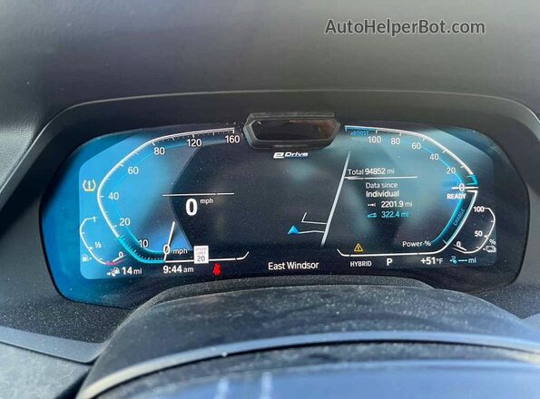 5UXTA6C02N9M26931 2022 BMW X5 Белый Вид щитка приборов