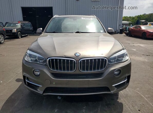 5UXKT0C39H0V95513 2017 BMW X5 Желто-коричневый Вид сзади