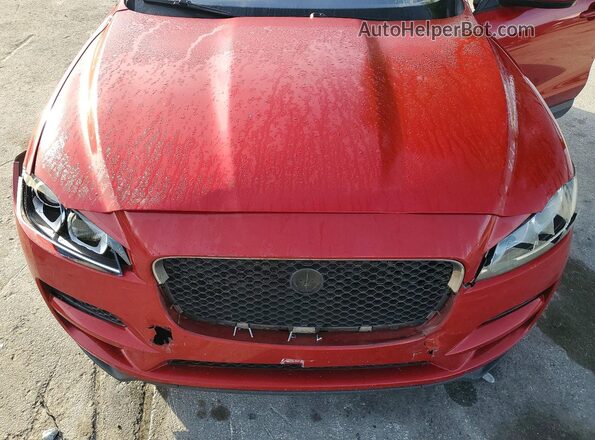 SADCJ2GXXJA235529 2018 JAGUAR F-PACE Красный Вид наклейки с VIN-кодом