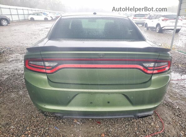 2C3CDXBG7JH227112 2018 DODGE CHARGER Зеленый Вид салона спереди