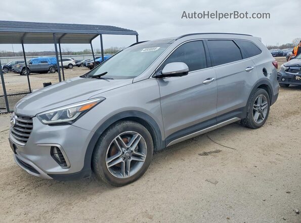 KM8SRDHF4KU300503 2019 HYUNDAI SANTA FE Gray Задня ліва чверть