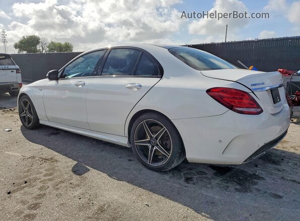 55SWF6EB6JU261947 2018 MERCEDES-BENZ C White Задня права чверть