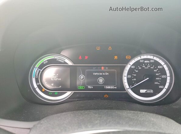 KNDCB3LC0K5246132 2019 KIA NIRO Белый Вид задних сидений