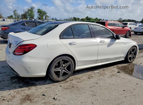 55SWF6EB6JU261947 2018 MERCEDES-BENZ C White Передня права чверть