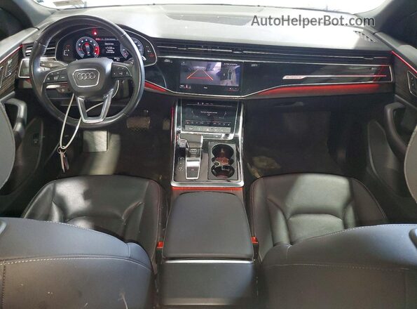WA1EVAF10MD021050 2021 AUDI Q8 Silver Widok zestawu wskaźników