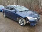 2019 Hyundai Elantra Sel Синий vin: KMHD84LF3KU836121