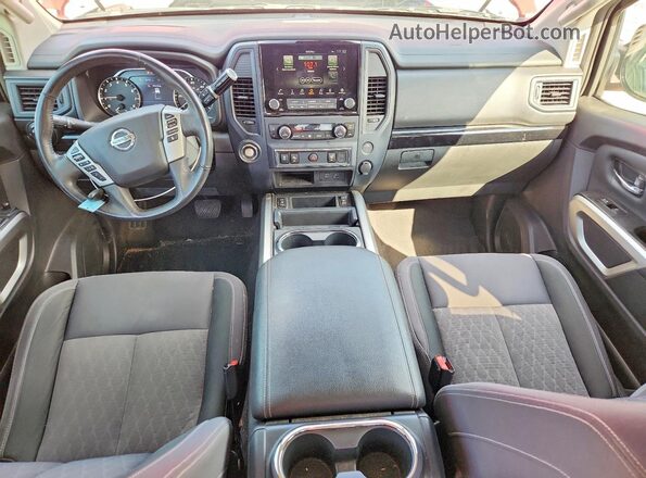 1N6AA1EF1NN100152 2022 NISSAN TITAN Red Widok zestawu wskaźników