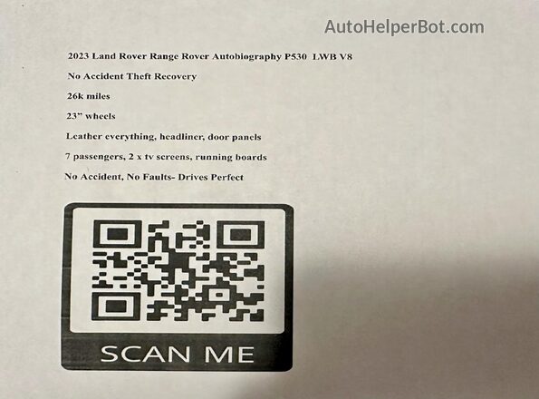 SALK1BE74PA043941 2023 LAND ROVER RANGE Gray Vista interior trasera