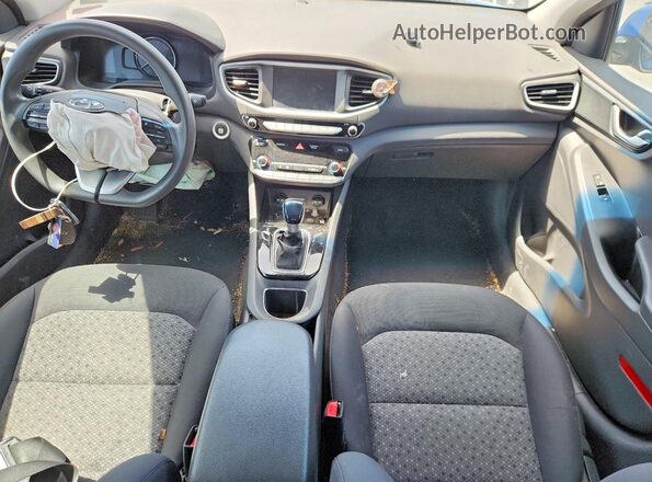 KMHC65LC1JU102850 2018 HYUNDAI IONIQ Синий Вид щитка приборов