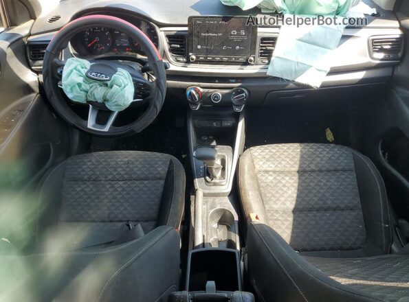 3KPA25AD2ME381537 2021 KIA RIO Blue Widok zestawu wskaźników