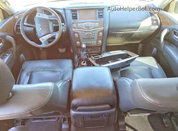 JN8AZ2NF7G9610586 2016 INFINITI QX80 Серебряный Вид щитка приборов
