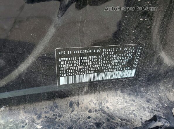 3VWH17AU3JM759439 2018 VOLKSWAGEN GOLF Черный Вид подкапотного пространства