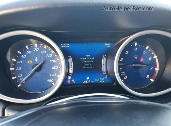ZAM57YTA4J1301673 2018 MASERATI GHIBLI Черный Вид задних сидений