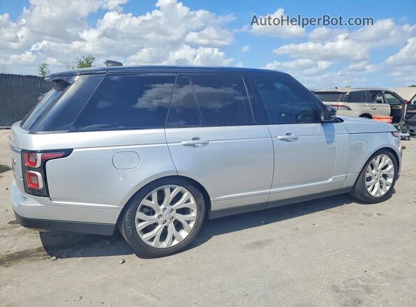 SALGS2SV6KA516947 2019 LAND ROVER RANGE ROVER Серебряный Передняя правая четверть