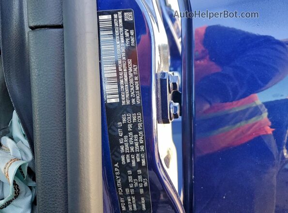 ZACNJCBB7MPM43262 2021 JEEP RENEGADE Blue Widok wnętrza 360 stopni