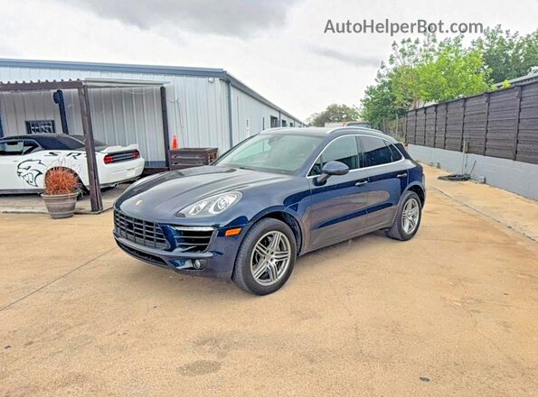 WP1AB2A5XJLB34419 2018 PORSCHE MACAN Синий Задняя правая четверть
